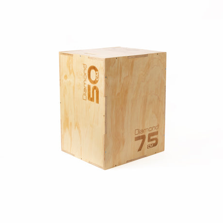 Diamond Plyo Box Natural Wood - PBD